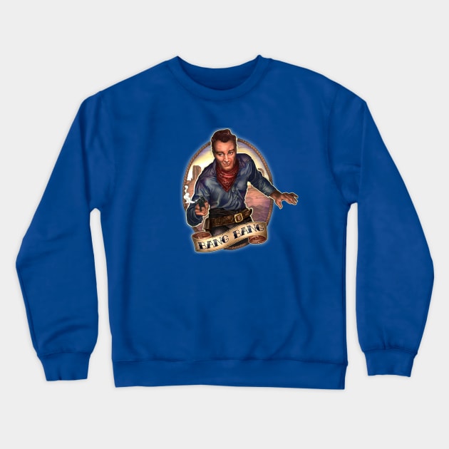 bang bang Crewneck Sweatshirt by Tim_Shumate_Illustrations